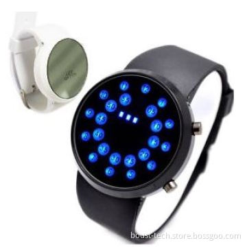 Boust Mens Lady's LED Circle Dial Digital Sports Watch (BST-AALC)